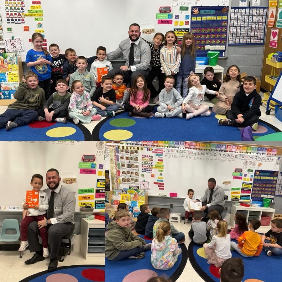 Classroom visit moments with students
