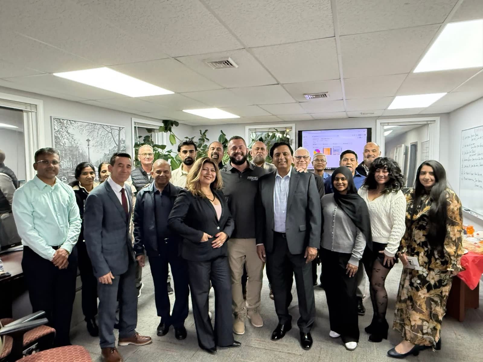 Diverse community gathering at a Foundation event